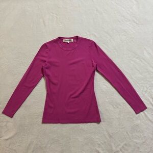 EUC Diane Von Furstenberg Jess Stretch Long Sleeve Top!